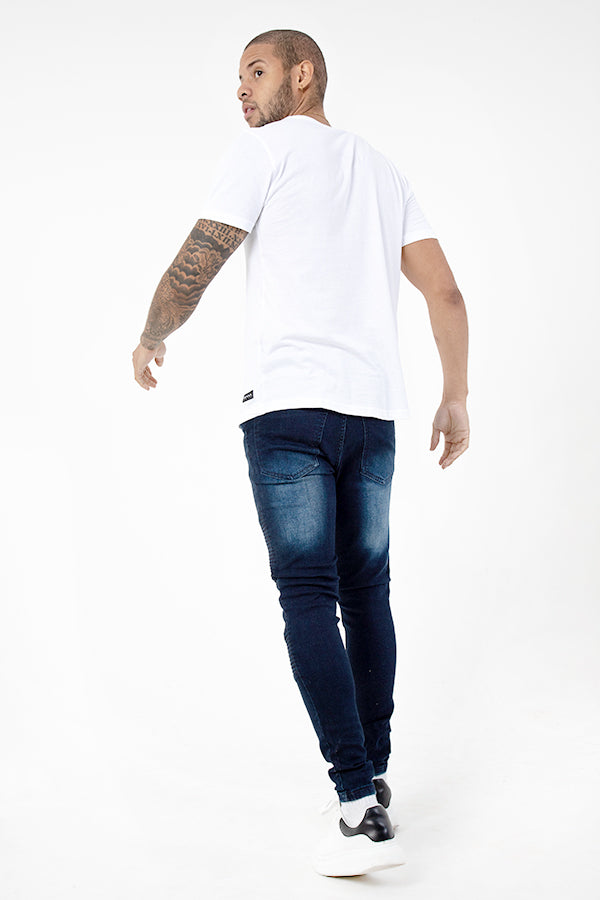 DALLAS - BIKER DENIMS BLUE WASH