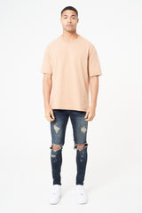 DUBAI - RIPPED KNEE JEANS