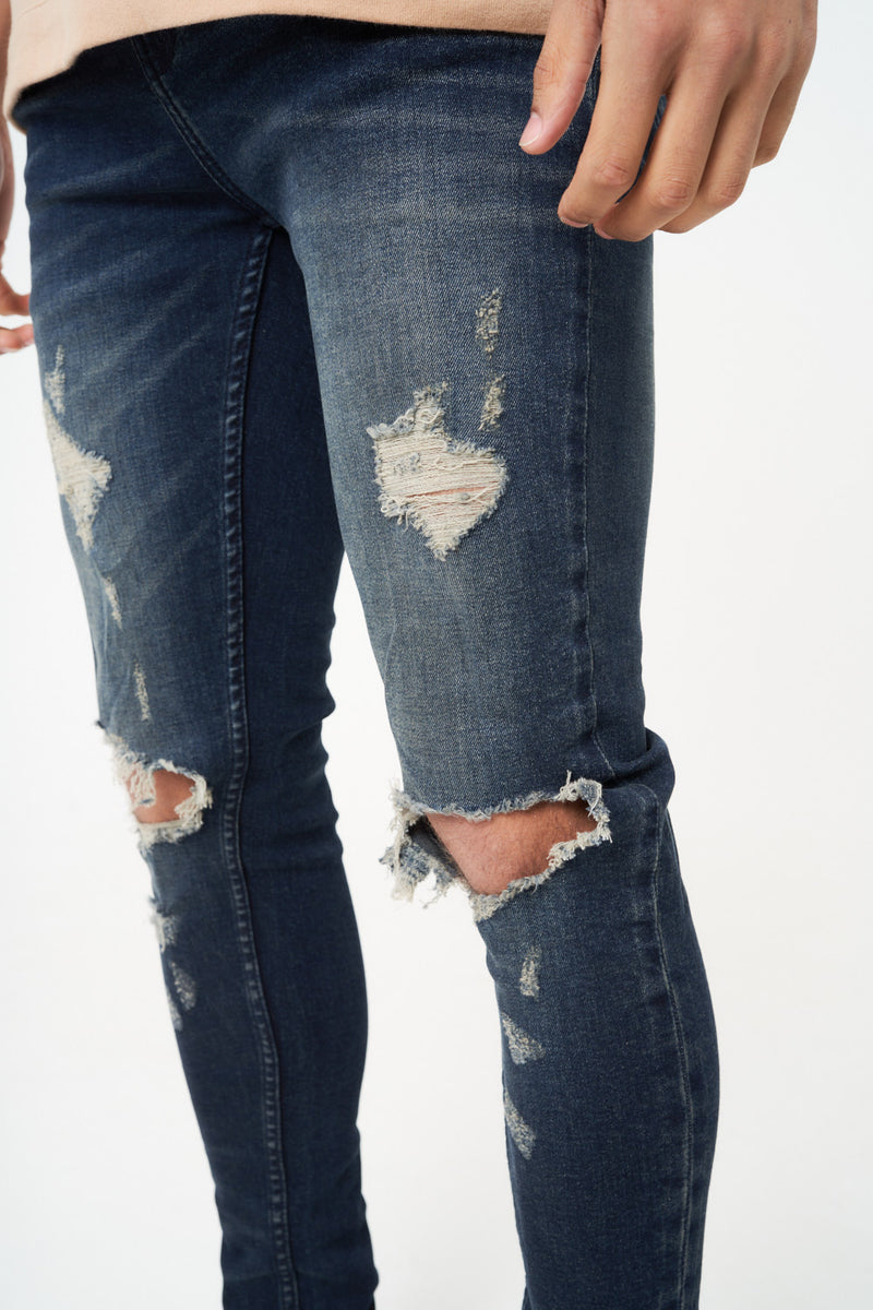 DUBAI - RIPPED KNEE JEANS