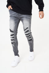 SYDNEY GREY WASH MULTI RIP & REPAIR