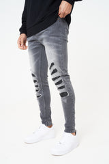 SYDNEY GREY WASH MULTI RIP & REPAIR