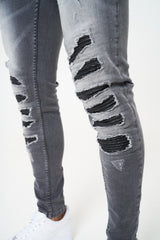 SYDNEY GREY WASH MULTI RIP & REPAIR