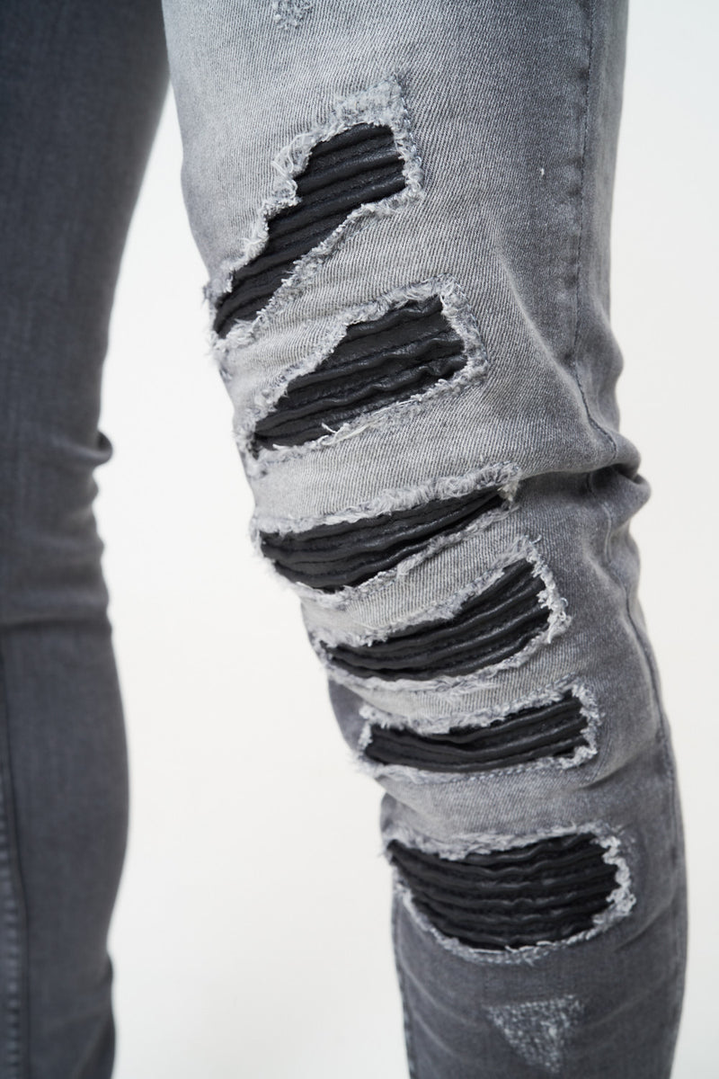 SYDNEY GREY WASH MULTI RIP & REPAIR