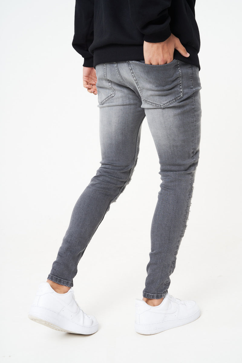 SYDNEY GREY WASH MULTI RIP & REPAIR