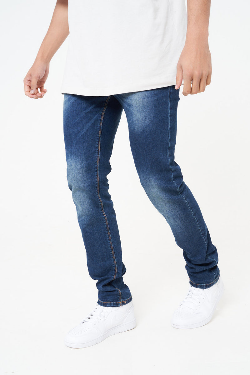 INDIE SLIM TAPERED BLUE DENIM