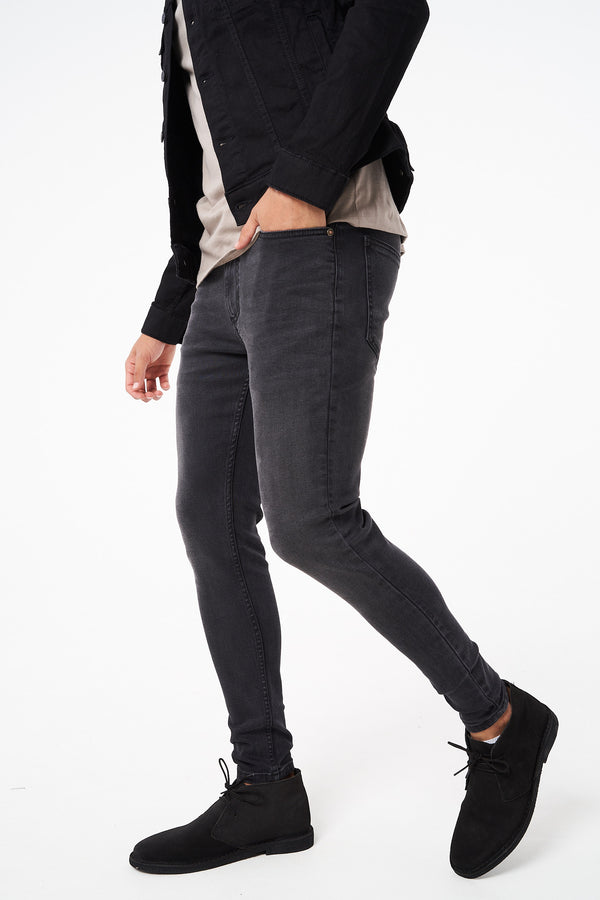 PABLO - CHARCOAL NON RIPPED SKINNY STRETCH FIT