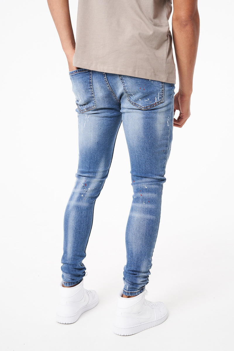 OSLO - RIPPED KNEE SKINNY STRETCH FIT