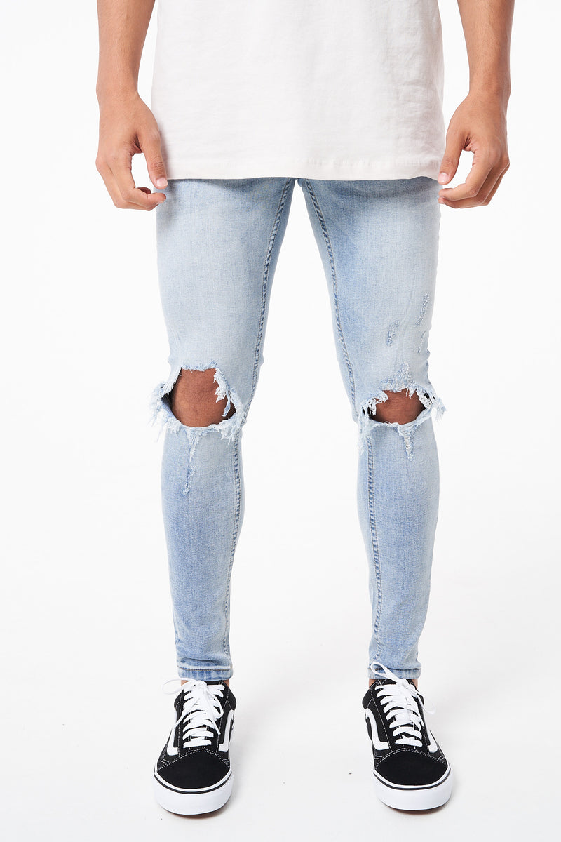 MADRID - RIPPED SKINNY STRETCH JEAN