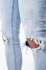 MADRID - RIPPED SKINNY STRETCH JEAN