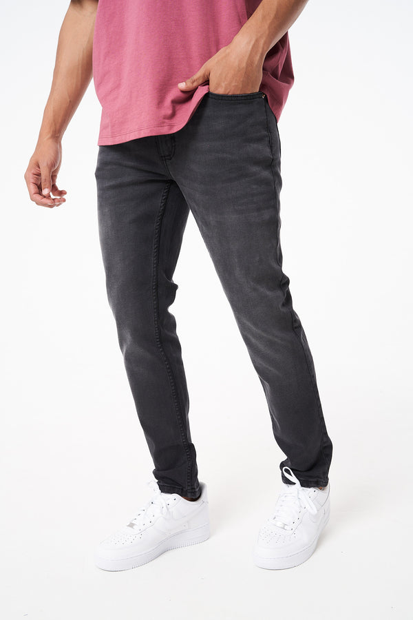 GOLDBERG - CHARCOAL NON RIPPED  SLIM FIT