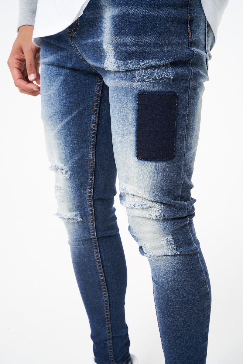 BERLIN - PATCHWORK SKINNY STRETCH FIT
