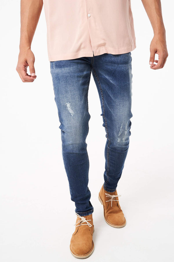 MAVRICK - DISTRESSED SKINNY STRETCH FIT