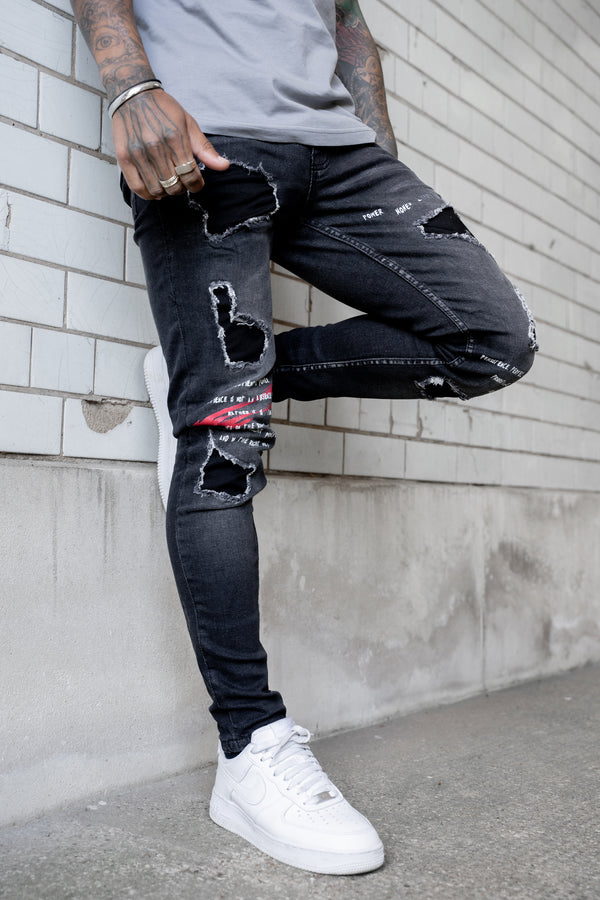 NEVADA - RIP & PAINTED DENIMS