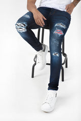 ORLANDO - BANDANA RIP & REPAIR DENIMS