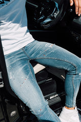 OSLO - RIPPED KNEE SKINNY STRETCH FIT