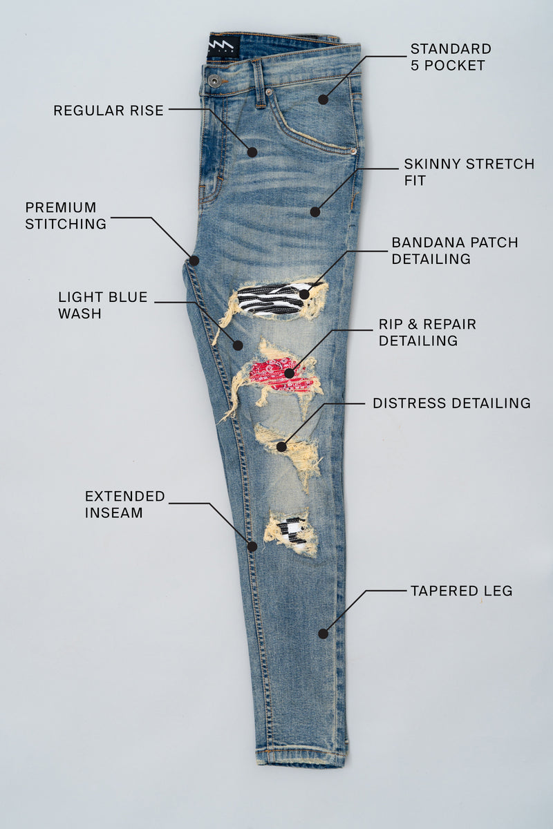 ROME - BANDANA RIP & REPAIR DIRTY WASH