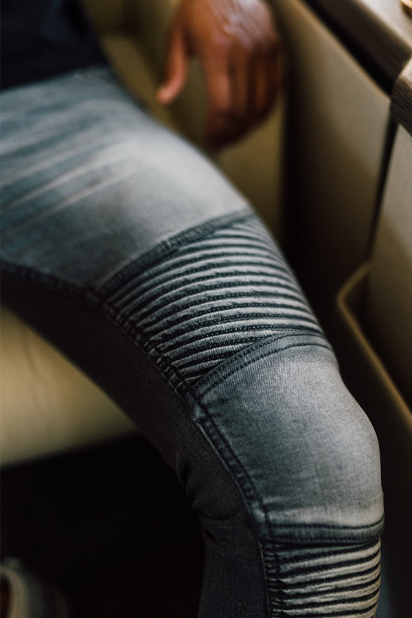 TEXAS - BIKER DENIMS GREY WASH